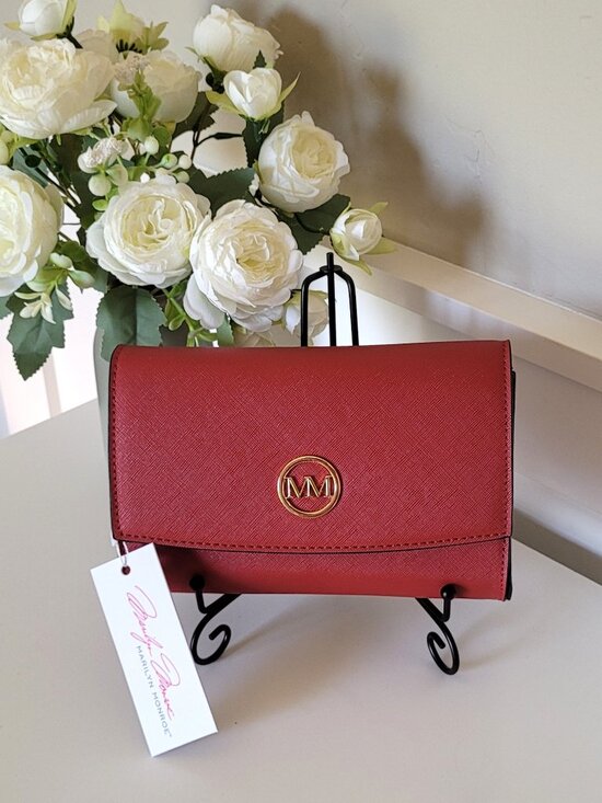Marilyn Monroe Handbags - Marilyn Monroe Lipstick Red Clutch Purse